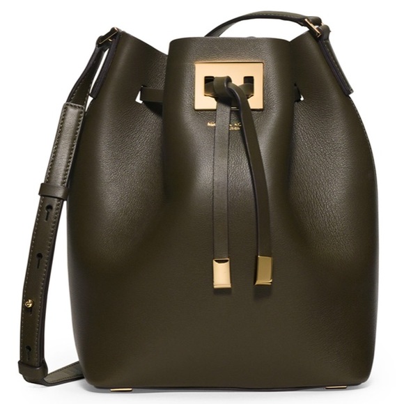 Michael Kors Collection Handbags - Michael Kors Collection Green Miranda Messenger